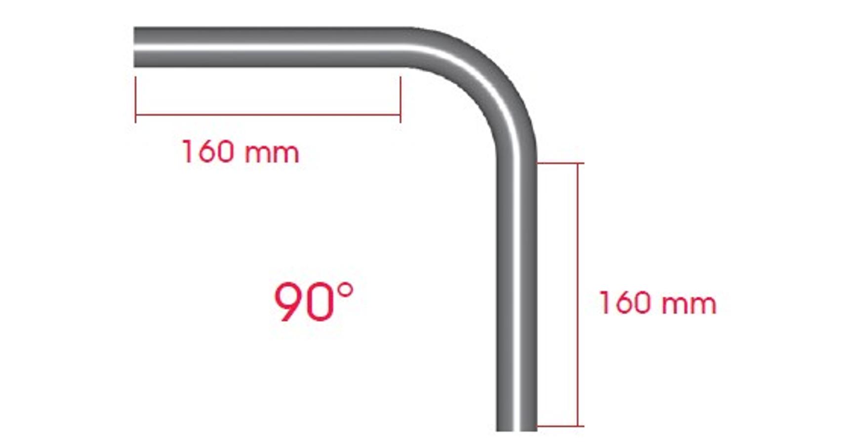 90° Edelstahl Rohrbogen 304 - 38mm Für Abwasser & Reparaturen