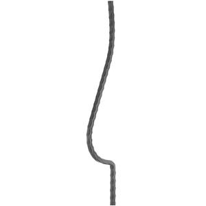 "Modern Design" Bauchstab, Vierkantmaterial, kantengehämmert