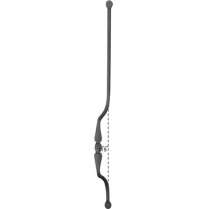 "Modern Design" Bauchstab, Vierkantmaterial, glatt, verschiedene Materialstärken und Höhen