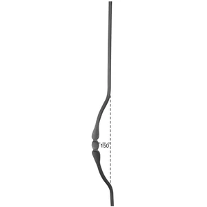 "Modern Design" Bauchstab, Vierkantmaterial, glatt, verschiedene Materialstärken und Höhen