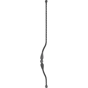 "Modern Design" Bauchstab, Vierkantmaterial, kantengehämmert, verschiedene Materialstärken und Höhen