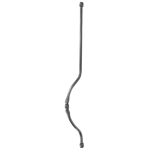 "Modern Design" Bauchstab, Vierkantmaterial, glatt, verschiedene Materialstärken und Höhen