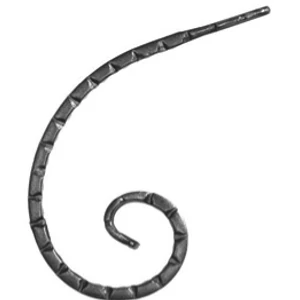 Schnörkel, Flachmaterial "Scala", geschmiedet, verschiedene Materialstärken