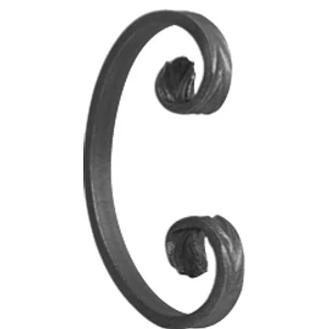 C Schnörkel, verschiedene Materialstärken