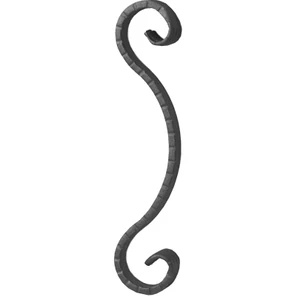 Schnörkel, Flachmaterial "Scala", geschmiedet, verschiedene Materialstärken