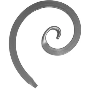 Schnörkel, geschmiedet, verschiedene Materialstärken und Oberflächen
