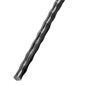 Vierkantstahl, kantengehämmert, verschiedene Materialstärken