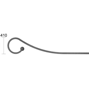 Torbogen für Zweiflügeltor, rechts, verschiedene Materialstärken
