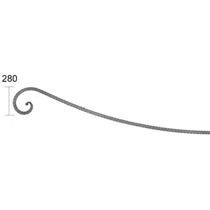 Torbogen für Zweiflügeltor, rechts, verschiedene Materialstärken