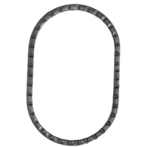Ovalring, Flachmaterial, "Scala", verschiedene Materialstärken