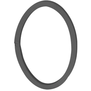 Ovalring, Vierkantmaterial, glatt