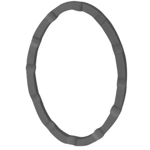 Ovalring, Vierkantmaterial, glatt