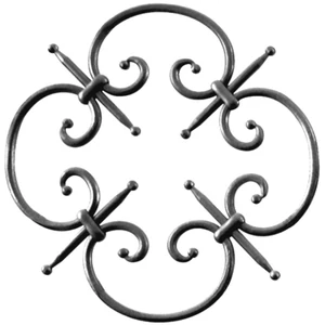 Rosette, verschiedene Materialstärken