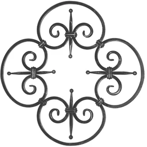 Rosette, verschiedene Materialstärken