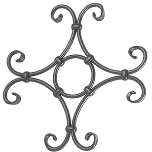Ornament, klassisch, verschiedene Materialstärken