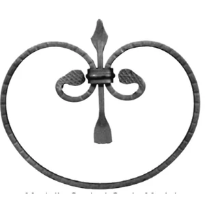 Zierelement, Flachmaterial "Scala"