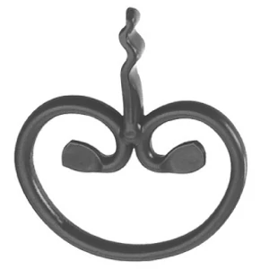 Zierelement, Rundmaterial, glatte Materialfläche