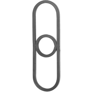 Ovalring, Vierkantmaterial, glatt
