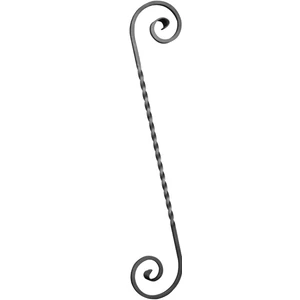 Großer Schnörkel, verschiedene Materialstärken und Höhen