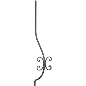 Bauchstab, klassisch, Vierkantmaterial, gerillt, verschiedene Höhen