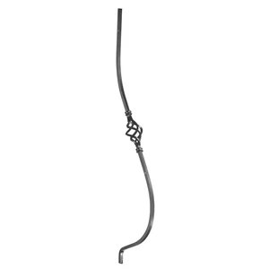 Bauchstab, klassisch, Vierkantmaterial, glatt, verschiedene Materialstärken und Höhen
