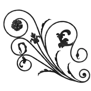 Ornament, barock, Zierblätter an beiden Seiten