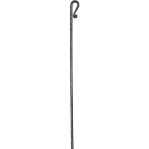 Zaunstab, Rundmaterial "Baumrinde", verschiedene Materialstärken und Höhen