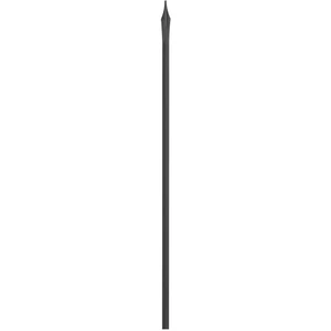 Zaunstab, Vierkantmaterial, glatt, verschiedene Materialstärken und Höhen