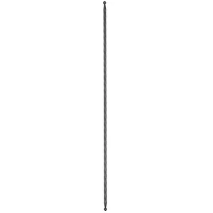 Zaunstab, Vierkantmaterial, kantengehämmert, mit kleinen Kugeln, verschiedene Materialstärken und Höhen