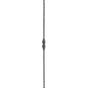 "Modern Design" Zaunstab mit Zaunspitzen, Vierkantmaterial, kantengehämmert, verschiedene Materialstärken