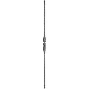 "Modern Design" Zaunstab mit Zaunspitzen, Vierkantmaterial, kantengehämmert, verschiedene Materialstärken