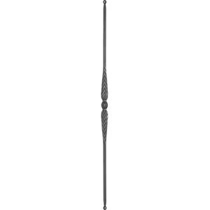 "Modern Design" Zaunstab mit Zaunspitzen, Vierkantmaterial, glatt, verschiedene Materialstärken