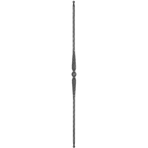 "Modern Design" Zaunstab mit Zaunspitzen, Vierkantmaterial, kantengehämmert, verschiedene Materialstärken