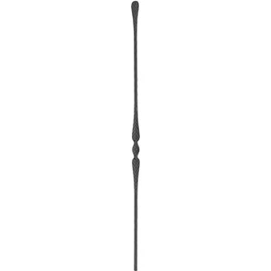 "Modern Design" Zaunstab mit Zaunspitze, Vierkantmaterial, kantengehämmert, verschiedene Materialstärken