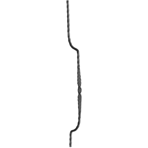 "Modern Design" Bauchstab, Vierkantmaterial, kantengehämmert, verschiedene Materialstärken