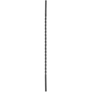 Zierstab, Flachmaterial, Rillenprofil, gedreht