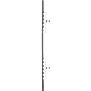 Zierstab, Flachmaterial, "Wolkenprofil", gedreht