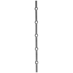 Vierkantstahl, an der Kanten Diamant gelocht, verschiedene Lochgrößen