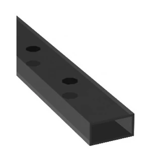 Rechteckrohr 40x20x2mm, durchgebohrt, verschiedene Lochgrößen