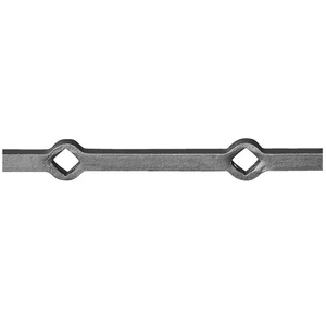 Vierkantstahl, Diamant gelocht, verschiedene Lochgrößen