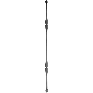 "Modern Design" Zaunstab mit Zaunspitzen, Vierkantmaterial, glatt, verschiedene Materialstärken und Höhen