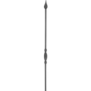 Zaunstab, Vierkantmaterial, glatt, verschiedene Materialstärken und Höhen