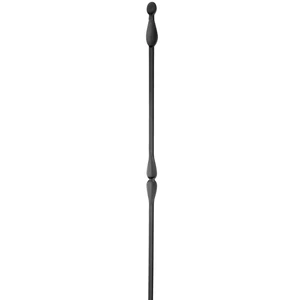 "Modern Design" Zaunstab mit Zaunspitze, Vierkantmaterial, glatt, verschiedene Materialstärken und Höhen