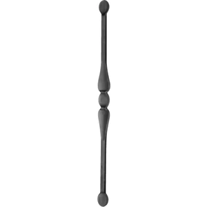 "Modern Design" Zaunstab mit Zaunspitzen, Vierkantmaterial, glatt, verschiedene Materialstärken und Höhen