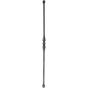 "Modern Design" Zaunstab mit Zaunspitzen, Vierkantmaterial, glatt, verschiedene Materialstärken und Höhen