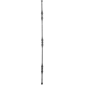 &quot;Modern Design&quot; Zaunstab mit Zaunspitzen, Vierkantmaterial, glatt, verschiedene Materialstärken und Höhen