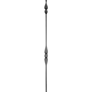 &quot;Modern Design&quot; Zaunstab mit Zaunspitze, Vierkantmaterial, glatt, verschiedene Materialstärken und Höhen