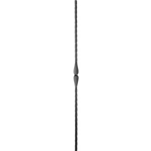 "Modern Design" Zierstab, Vierkantmaterial, kantengehämmert, verschiedene Materialstärken und Höhen