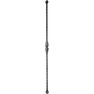 "Modern Design" Zaunstab mit Zaunspitzen, Vierkantmaterial, kantengehämmert, verschiedene Materialstärken und Höhen