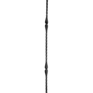 "Modern Design" Zierstab, Vierkantmaterial, kantengehämmert, verschiedene Materialstärken und Höhen
